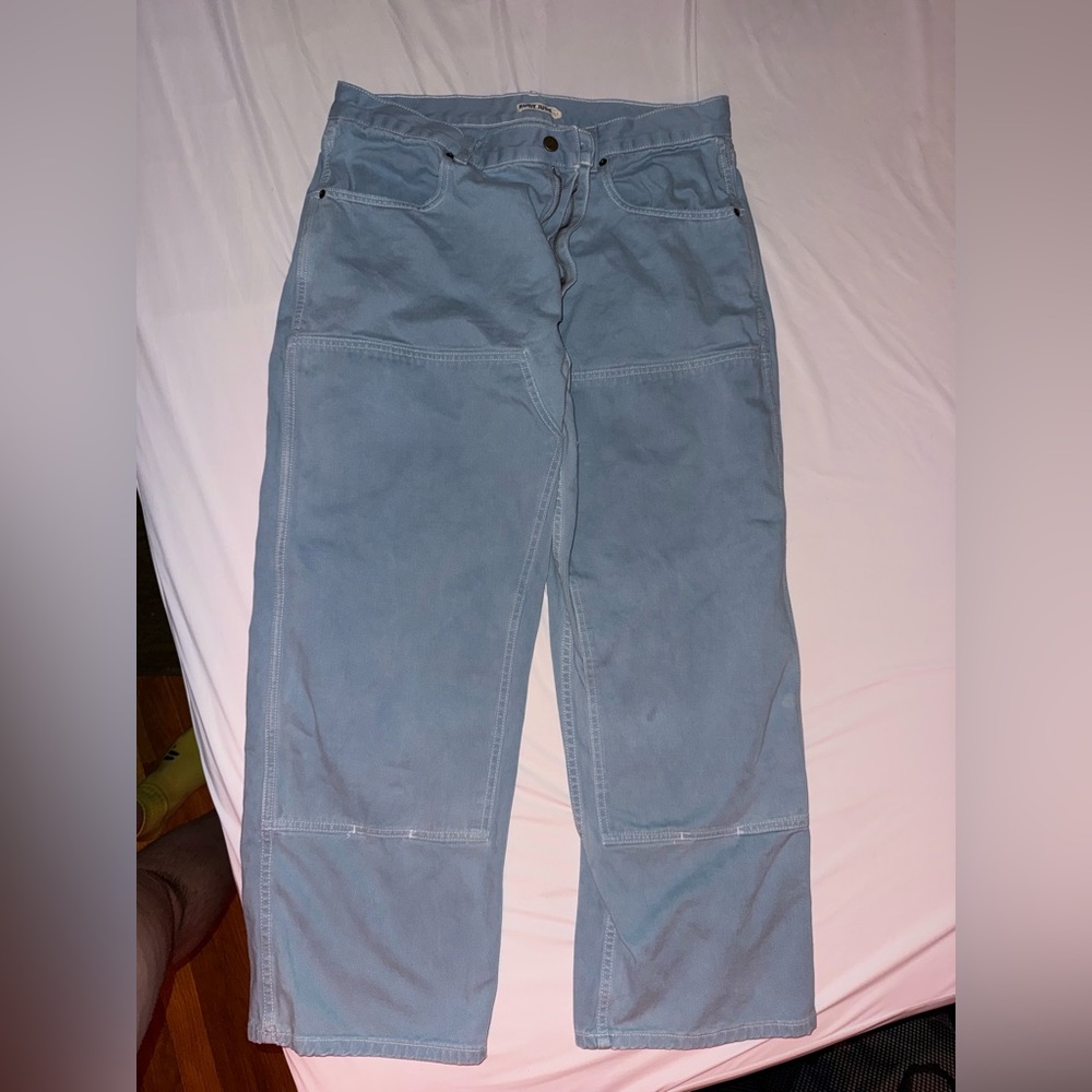 baby blue rudy jude double knee cargo pants.
